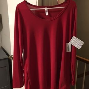 LulaRoe Lynnae - Red - BNWT.  Size L